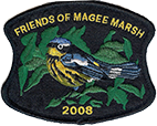 2008 patch featuring a magnolia warbler