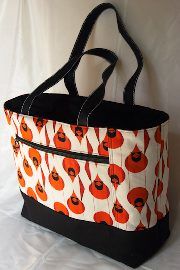 Item 3 - Large handbag featuring Charley Harper's Cardinal design